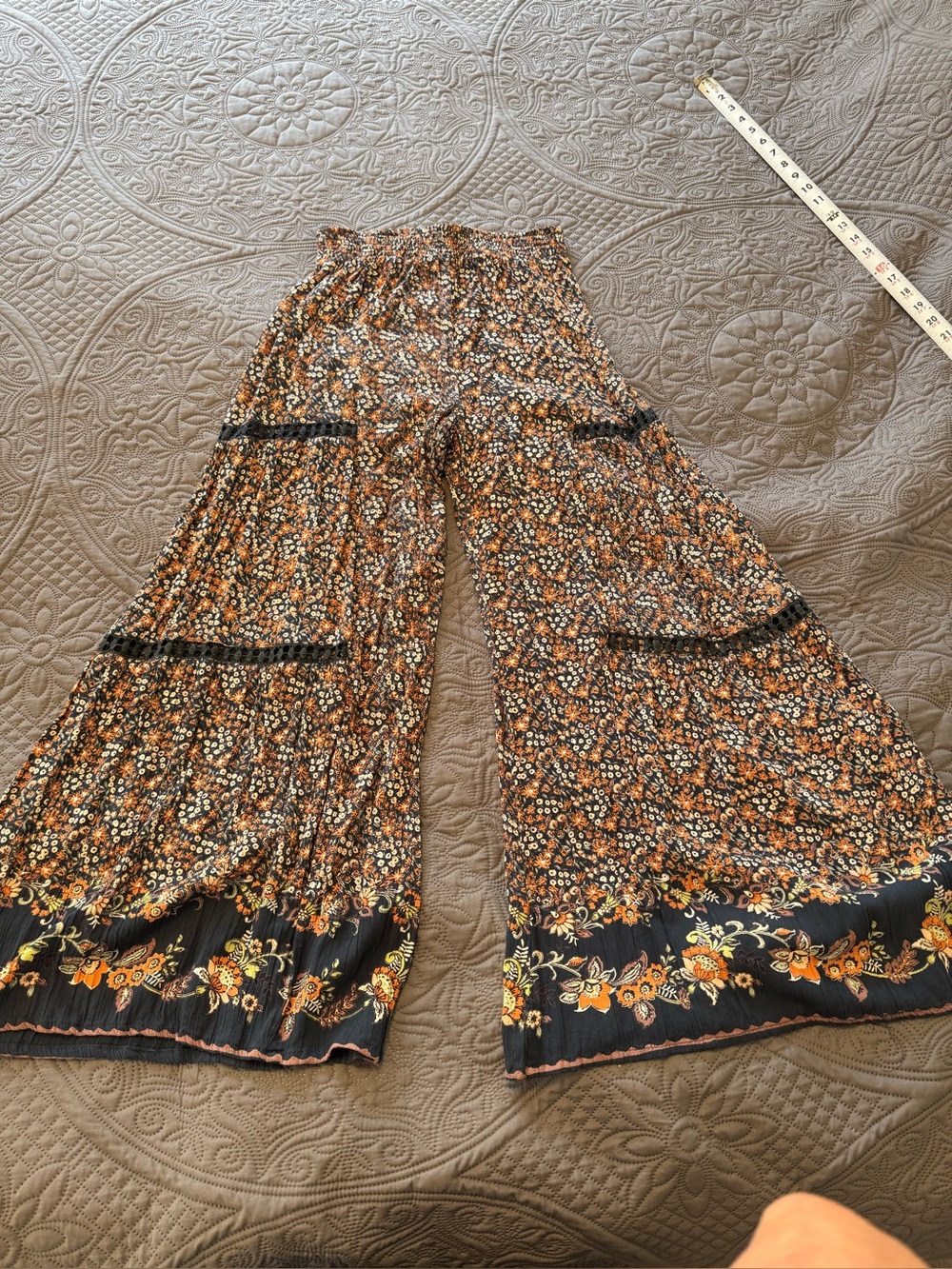 Angie Floral Wide-Leg Boho Medium